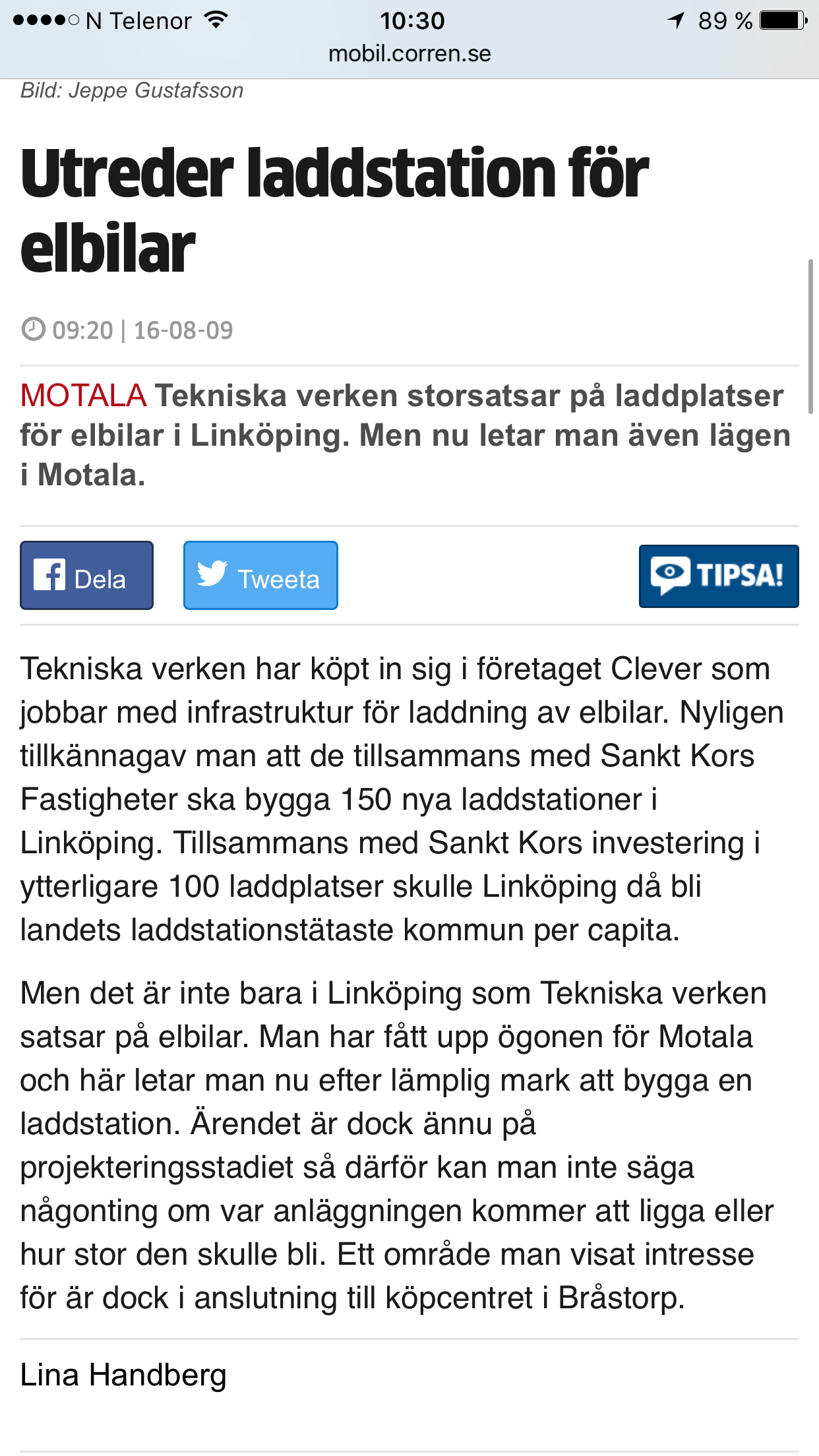 fattas bara österut i Östergötland